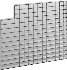 a close-up of a grid
