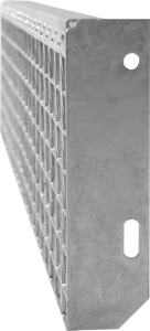 a close-up of a metal wall