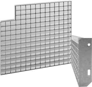 a close-up of a metal wall